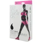 Sports Research Sweet Sweat Waist Trimmer - Black/Pink Medium