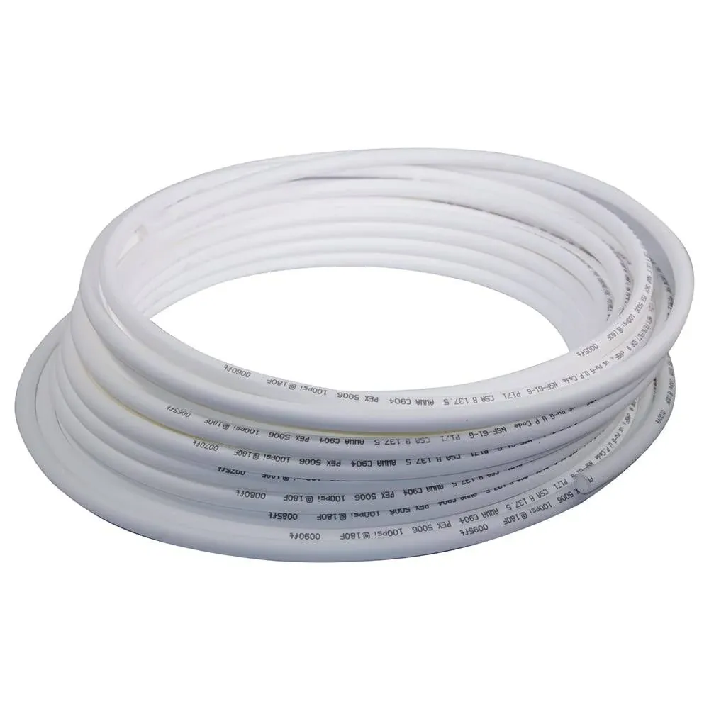 1/2 inch x 500' White Expansion PEX A Tubing Non-Barrier for Potable Water