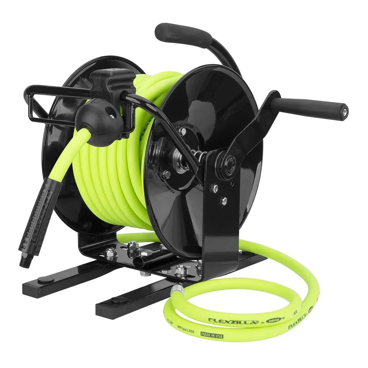 Flexzilla Manual Air Hose Reel Open Face Portable 3/8 inch x 50'