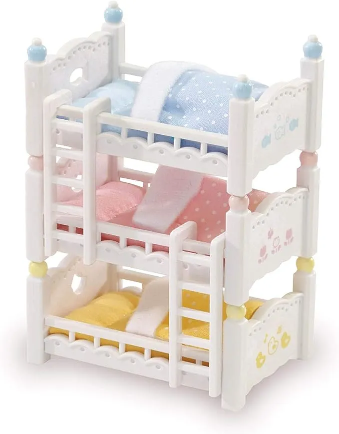 Calico Critters Triple Baby Bunk Beds Accessory Set NEW IN STOCK