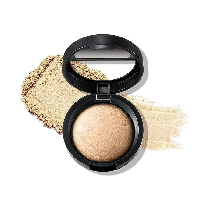 LAURA GELLER NEW YORK Baked Natural Glow Highlighter Radiance Enhancing Makeup, French Vanilla