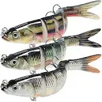 MRSXXNTY Fishing Lures for Freshwater and Saltwater, Lifelike Swimbait for Bass Trout Crappie, Slow Sinking Bass Fishing Lure, Amazing Fishing Gifts for Men, Must-Have for Family Fishing Gear