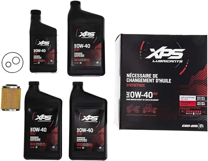 Can-Am 779257 4T 0W-40 Full Synthetic XPS Oil Change Kit BRP Rotax 450cc or