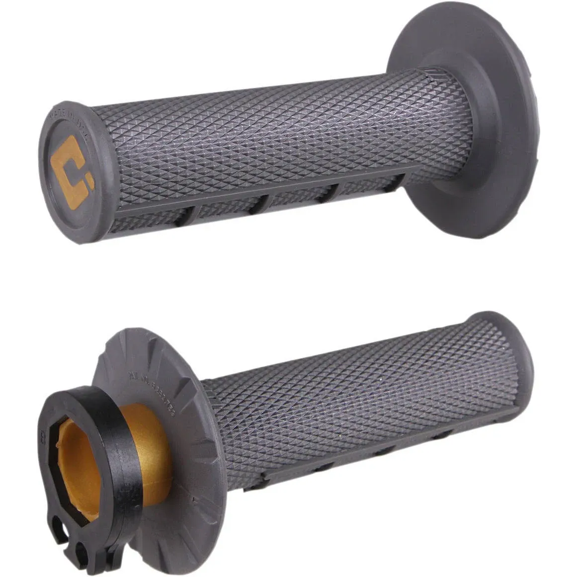 ODI V2 Half Waffle Lock-On Grips Graphite