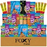 Foxy Fane 30 count Care Package - Premium Holiday, Christmas & New Year Gift Snack Box with Variety of Nuts, Jerky & Snacks - Low Carb, Healthy, High in Protein Treats (Variety Pack of 30 Snacks)