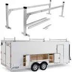 StarONE Adjustable Aluminum Trailer Ladder Rack Fit for Open and Enclosed Trailers