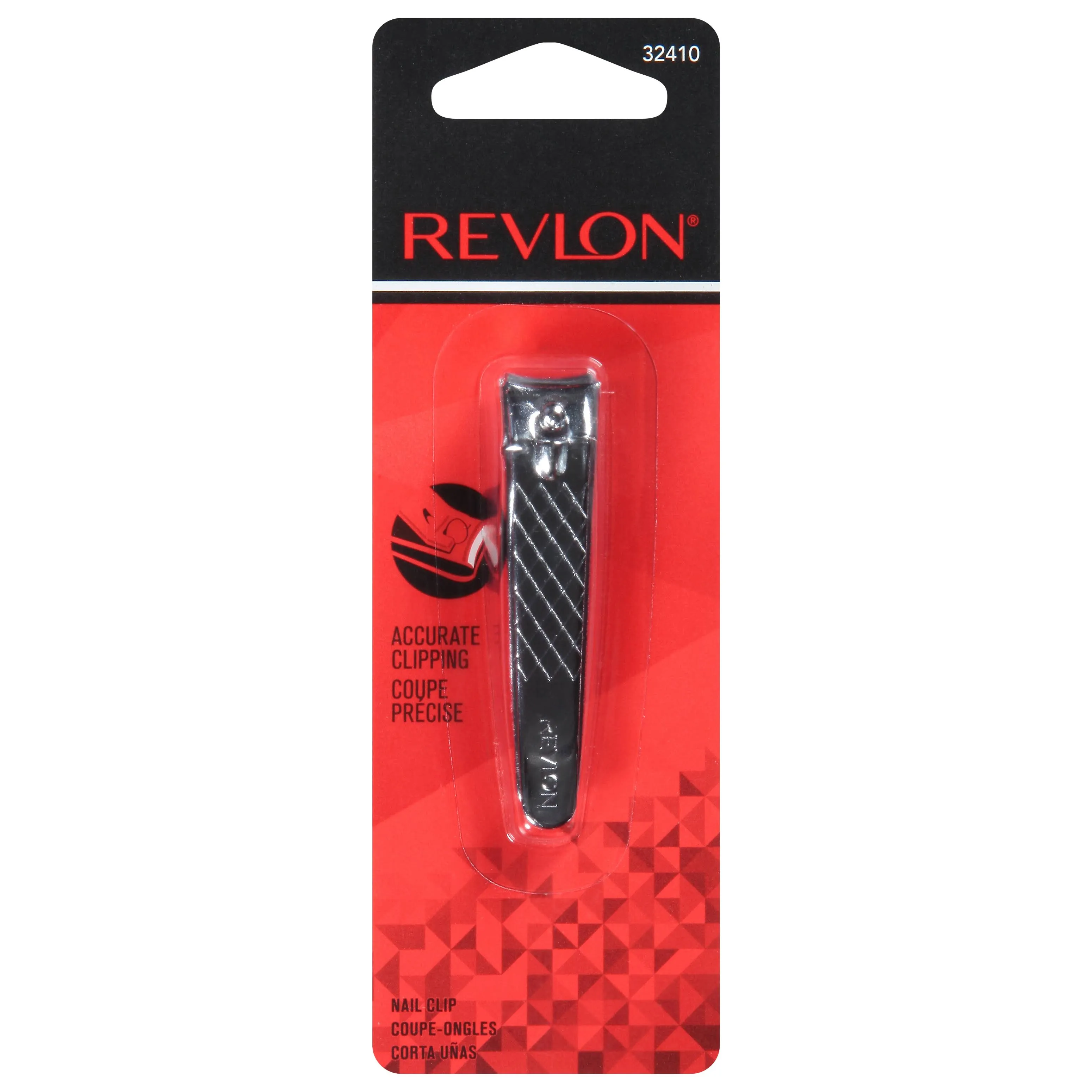 Revlon Nail Clip Finger Nail Clipper Curved 32410