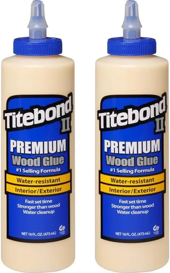 Titebond 5004 II Premium Wood Glue, 16-Ounces - 2 Pack