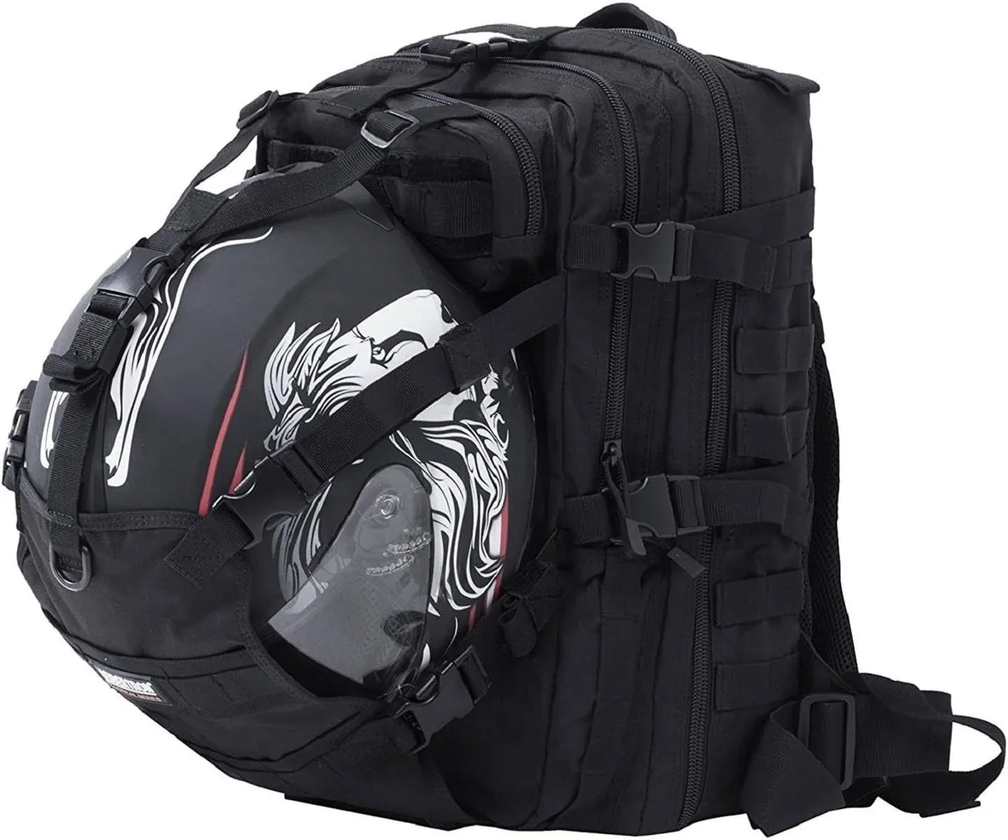 Waterproof Large Capacity Motorcycle Backpack Helmet Holder