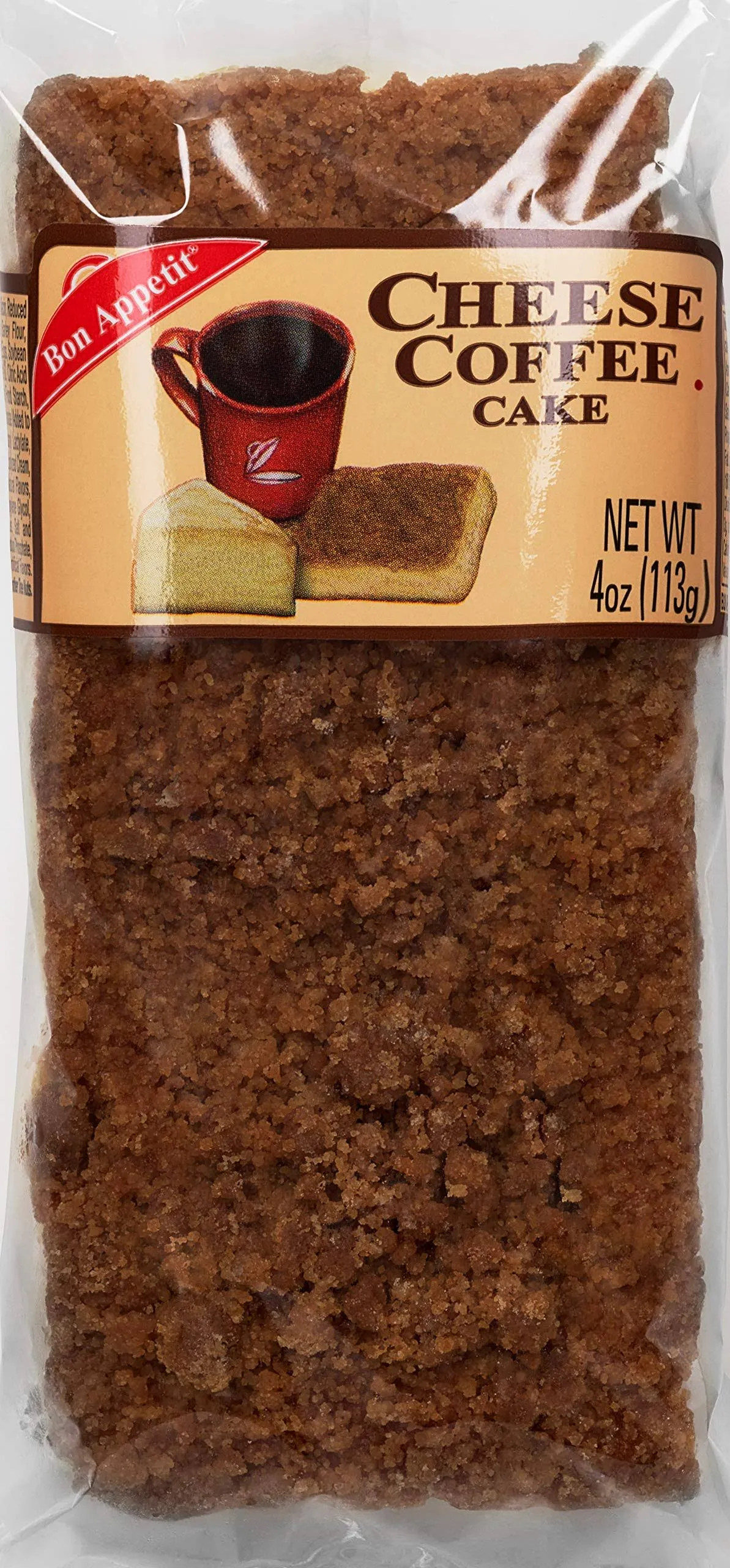 Bon Appetit Cheese Coffee Bar Cake 4 Ounce Pack of 8