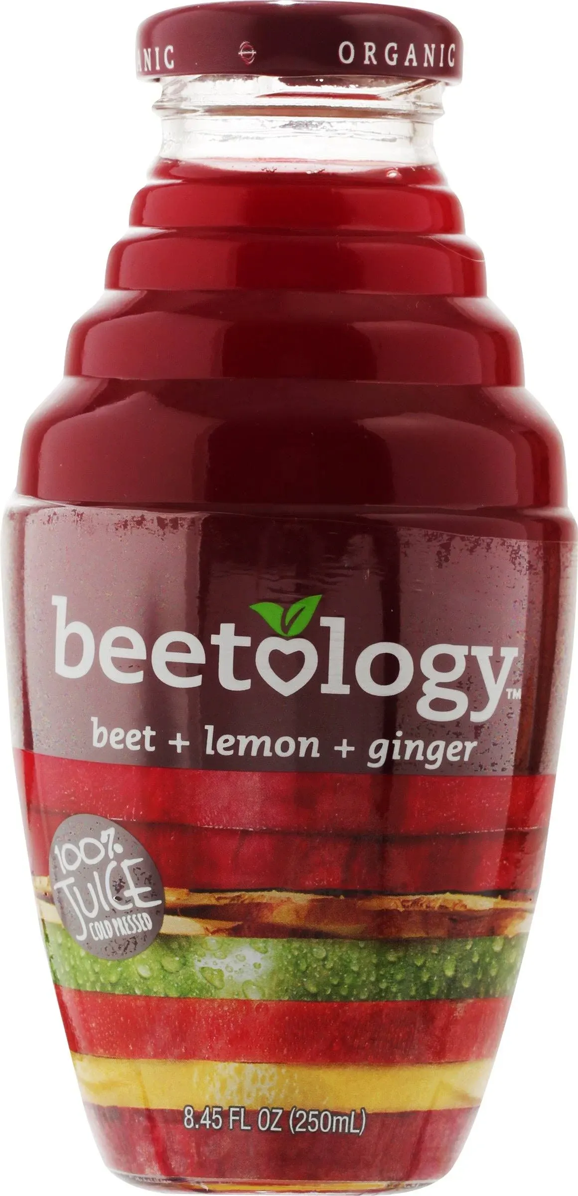 Beetology Organic Beet and Veggie Juice 8.45oz (6 Pack) | 100% Cold Pressed | Heart Healthy | Nutrient Packed Vegetable Juice | Vibrant Flavor 