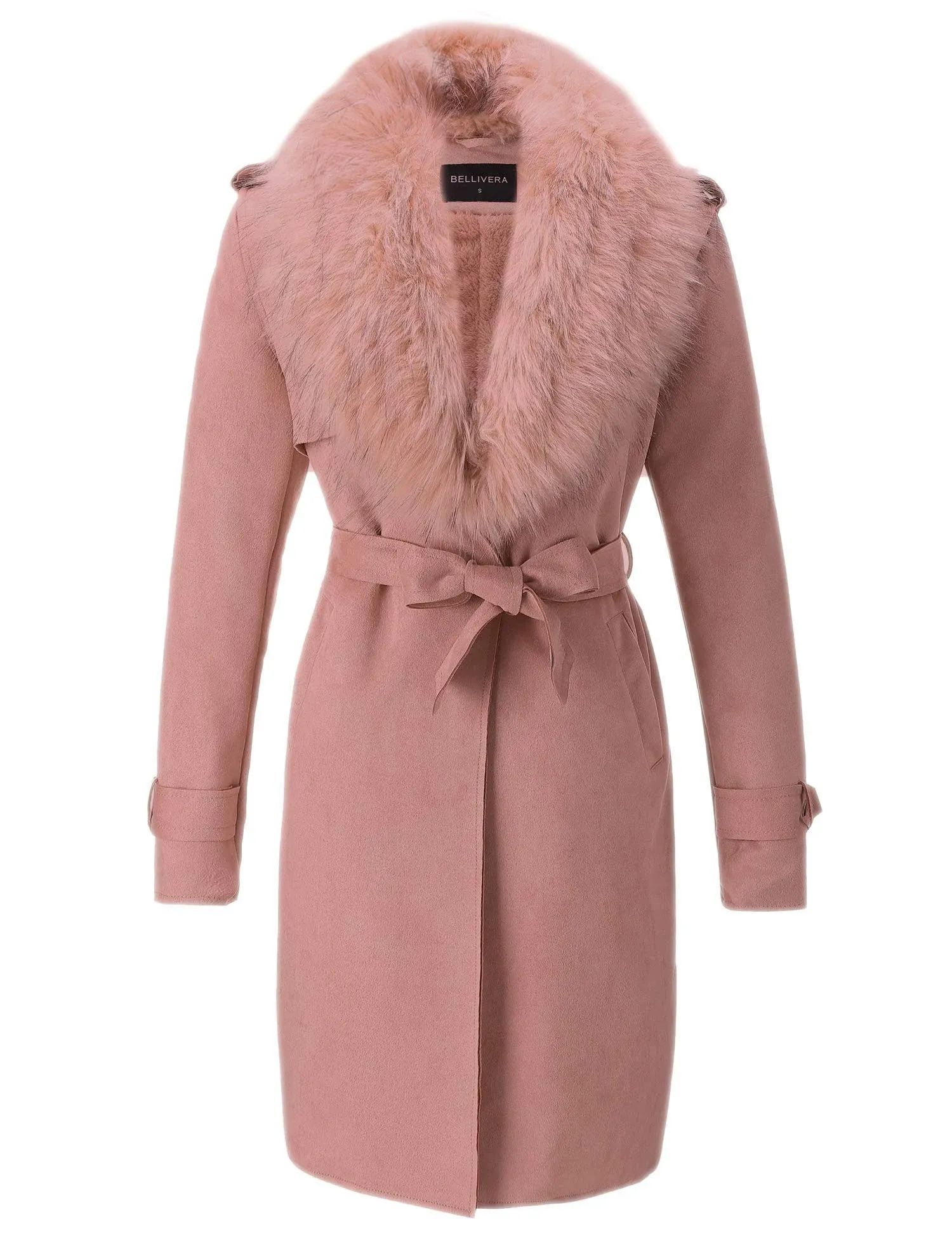 Leather & Faux Giolshon Womens Suede Long Coats And Jackets With Detachable Fur Collar   XXL From Xiaofengbao, $78.46 | DHgate.Com