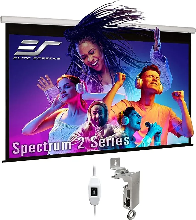 Elite Screens Spectrum 106" 16:10 4K/8K MaxWhite 2 Motorized Projection Screen