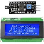 SunFounder IIC I2C TWI Serial 2004 20x4 LCD Module Shield Compatible with Arduino R3 MEGA (IIC 2004)