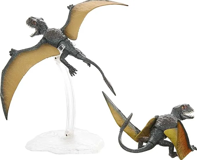 Mattel Jurassic World Toys World Amber Collection Dimorphodon Flying & Crouching Dinosaur Figure Collectibles 2-Pack Toy 6-in Scale, Posable Joints, Authentic Look & Stand for 8 Years Old & Up, GYH67