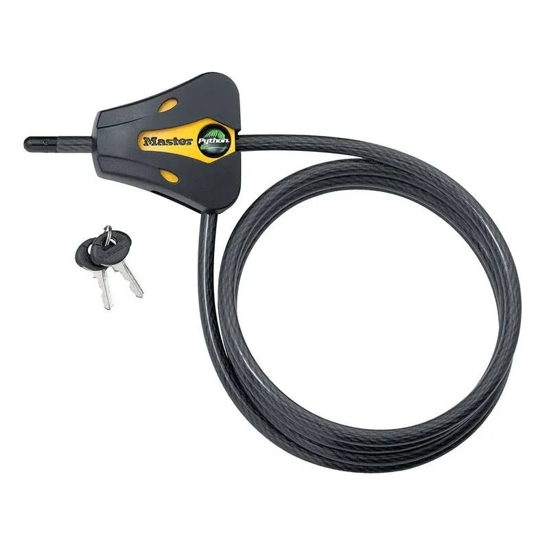 Master Lock 8419dpf Python Cable Lock with Key, 1 Pack