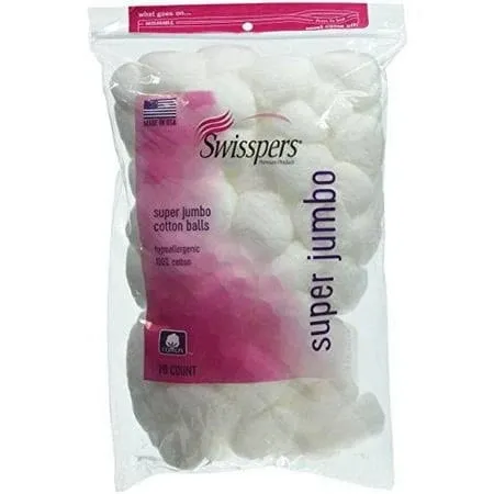 Swisspers Super Jumbo Cotton Balls 70 ea (Pack of 2)