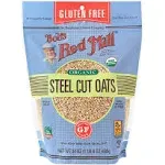 Bob's Red Mill Gluten Free Organic Steel Cut Oats - 24 oz bag