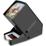 Rybozen 35mm Slide Viewer 3X Magnification and Desk Top LED Lighted Illuminated Viewing and Battery Operation-for 35mm Slides & Positive Film