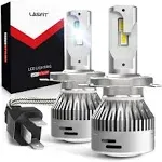 LASFIT H4 9003 LED Bulbs Replace OEM Bulb Kits 6000K Bright Crystal White