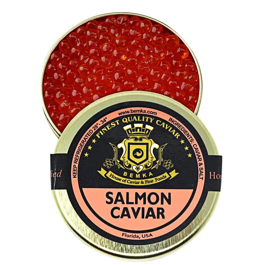 Salmon Caviar 3.5 oz Ikura American