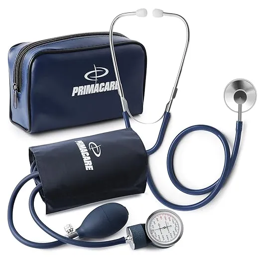 Primacare Ds-9197-bl Classic Series Adult Blood Pressure Kit with Stethoscope, Blue