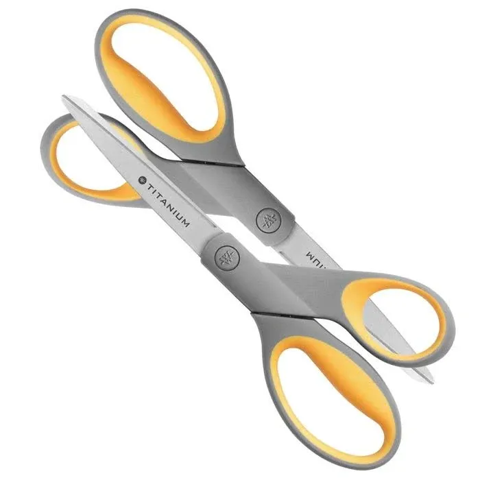 Westcott 8" Straight Titanium Bonded Scissors (Pack of 2)