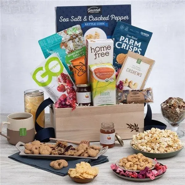 Healthy Christmas Basket by Gourmet Gift Baskets