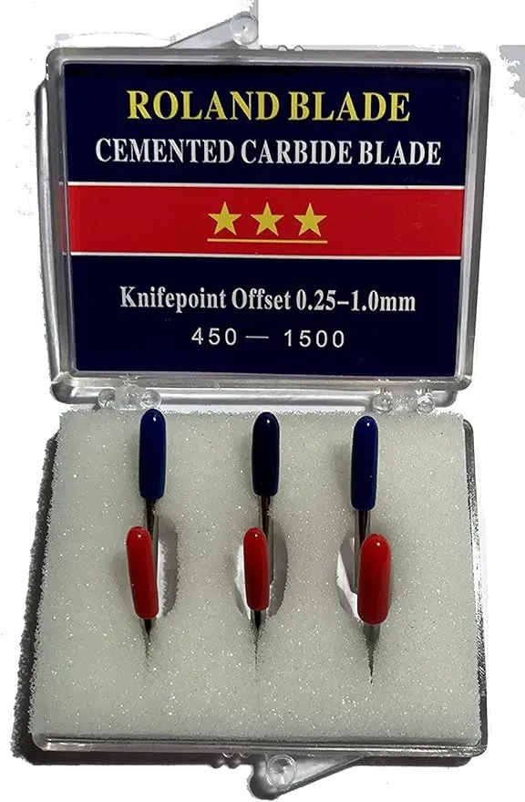 Combo 6-Pack Replacement Carbide Blades 3 Each 45 &amp; 60 Degree Vinyl Sign Making