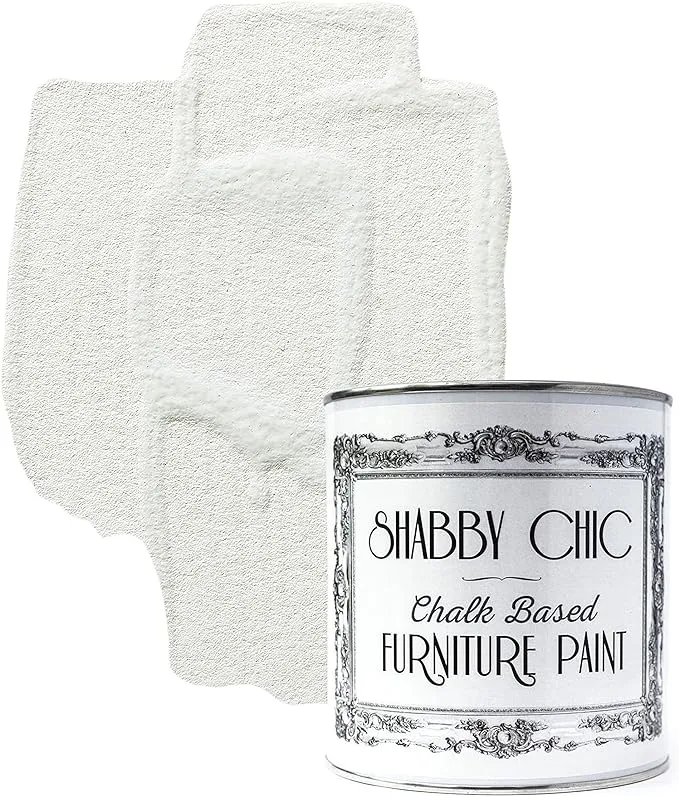 Shabby Chic Chalked Furniture Paint: Matte Finish - 8.5oz - Chalky White