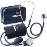 Blood Pressure Monitor Kit w/ Stethoscope &amp; Case - Adult Manual - DS-9197-BL