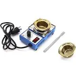 Solder Pot 150W 110V 50Mm Soldering Bath Titanium Plate Capacity 500G 200-450