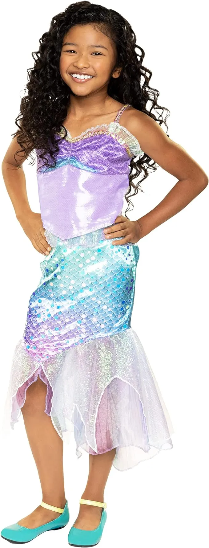 Disney The Little Mermaid Ariel’s 2 Piece Dress - Mermaid Under The Sea Fashion Outfit