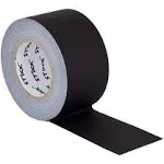 Stikk 3" x 60 Yard 55 Meter Black Gaffers Tape No Residue Cloth Matte Finish