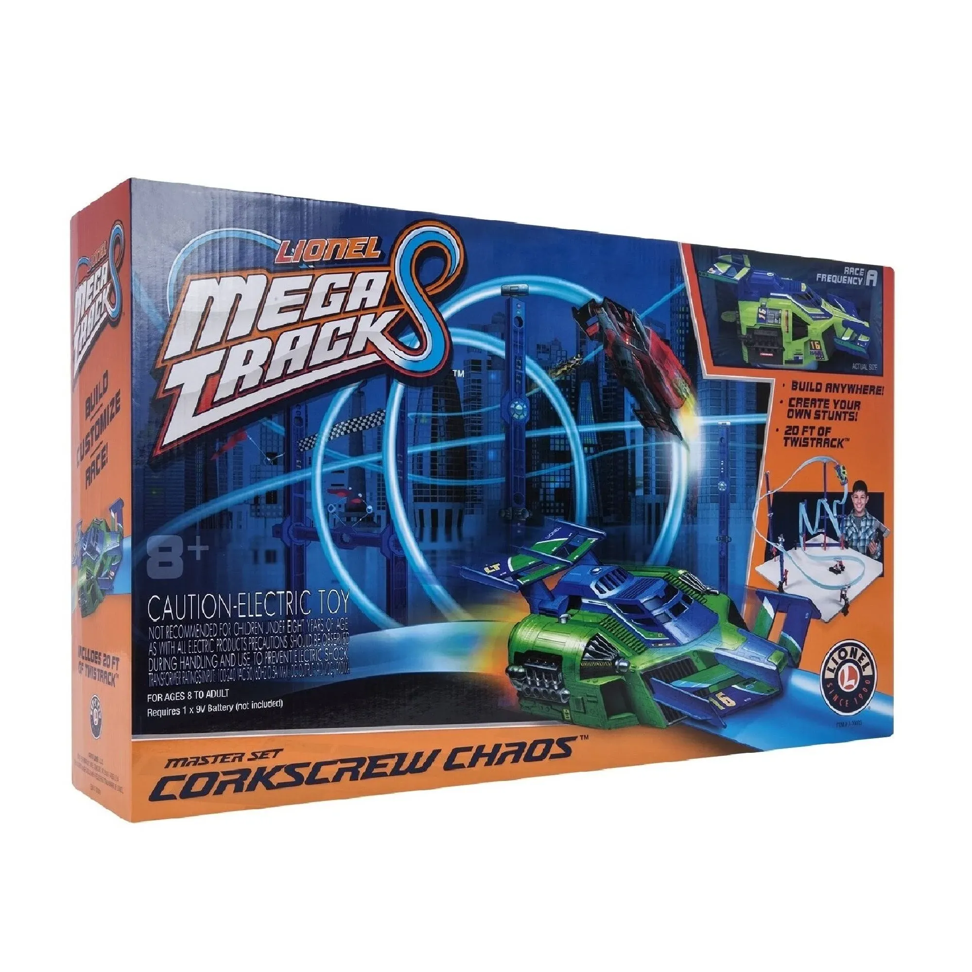 Mega Tracks Corkscrew Chaos Set - Green