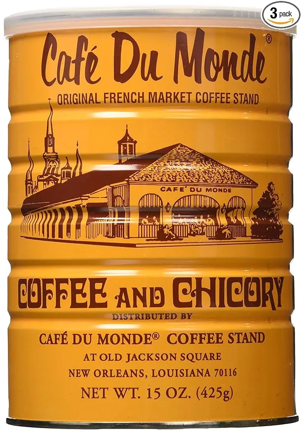 Cafe du Monde Coffee Chicory, 15 Ounce (Pack of 3)