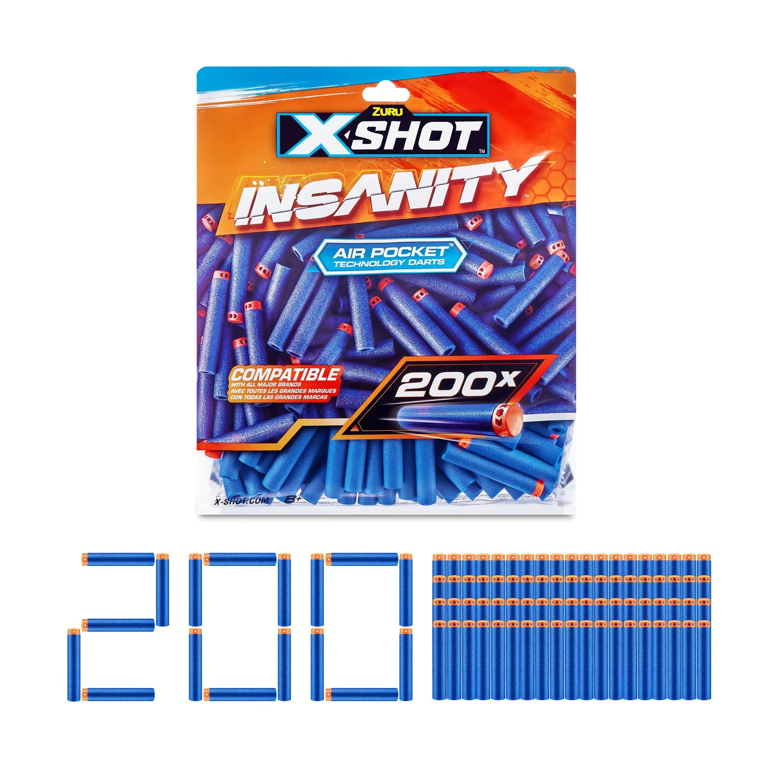 X-Shot Insanity 200 Dart Refill