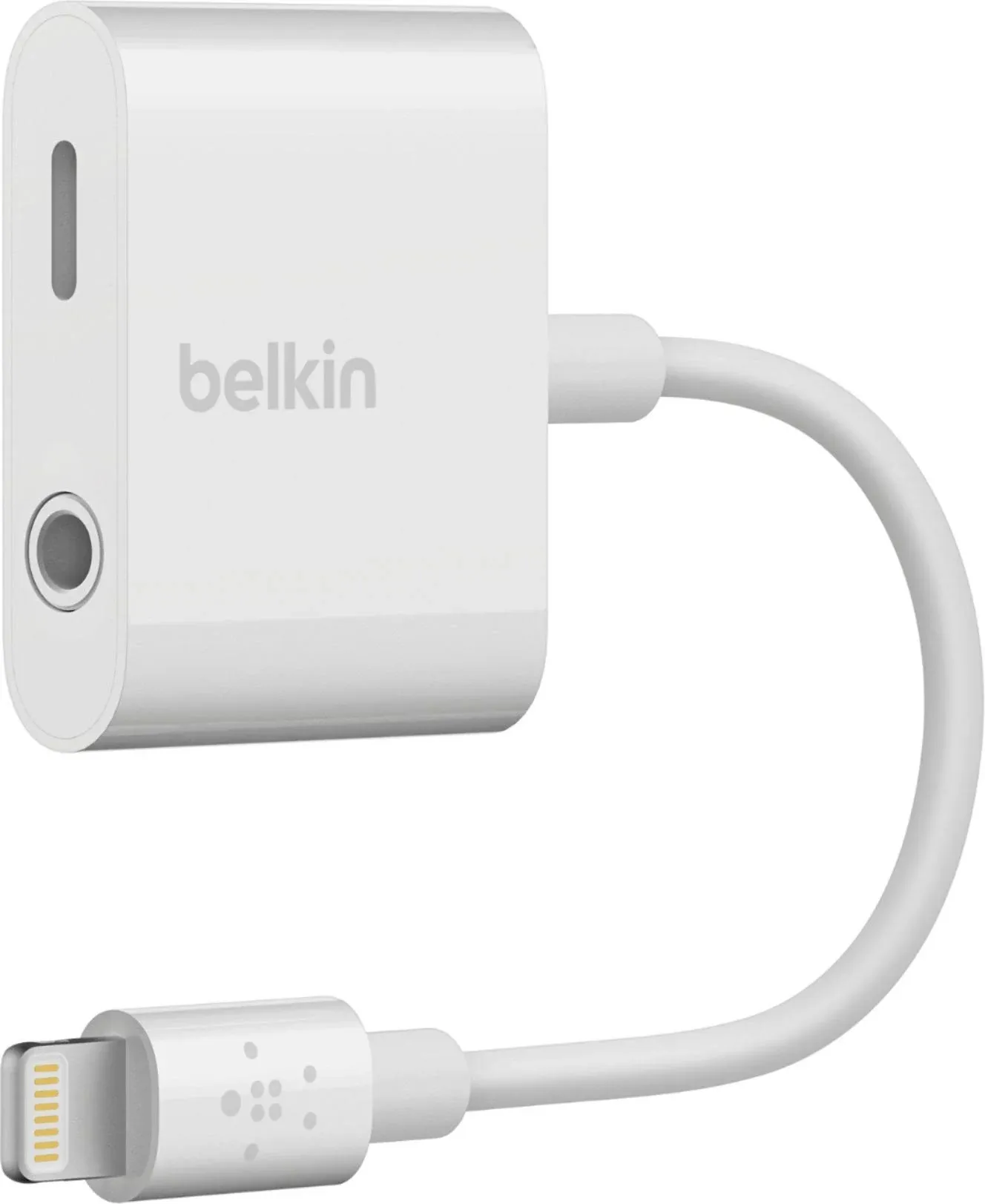 Belkin RockStar 3.5 mm Audio & Charging Adapter, White