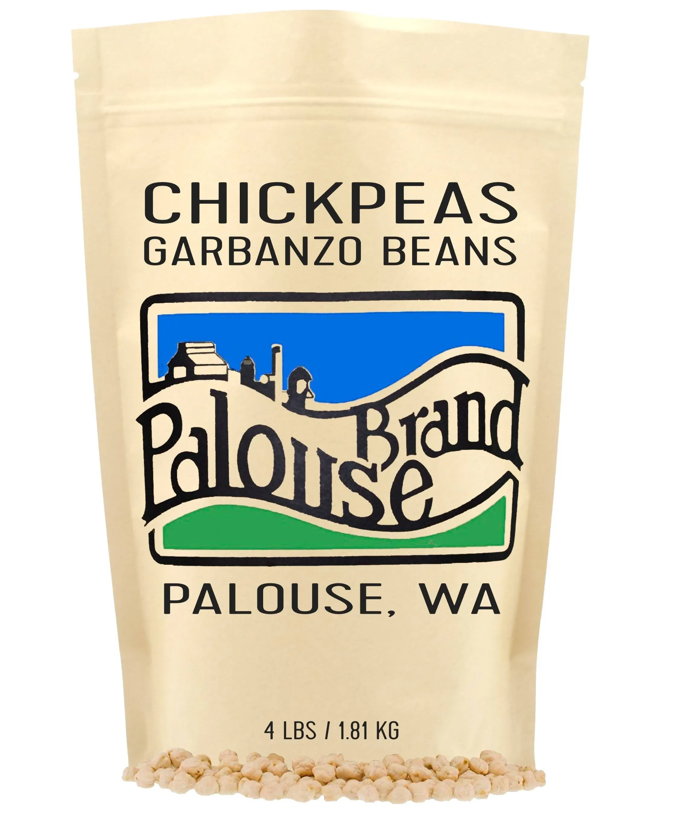 Chickpeas | Garbanzo Beans | 4 LBS | Family Farmed in Washington State | 100% De