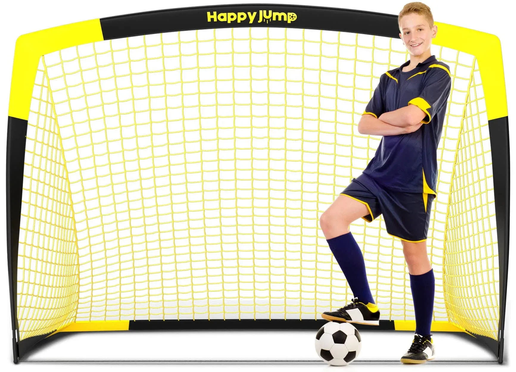 Soccer Goal Pop Up Foldable Soccer Net for Backyard 