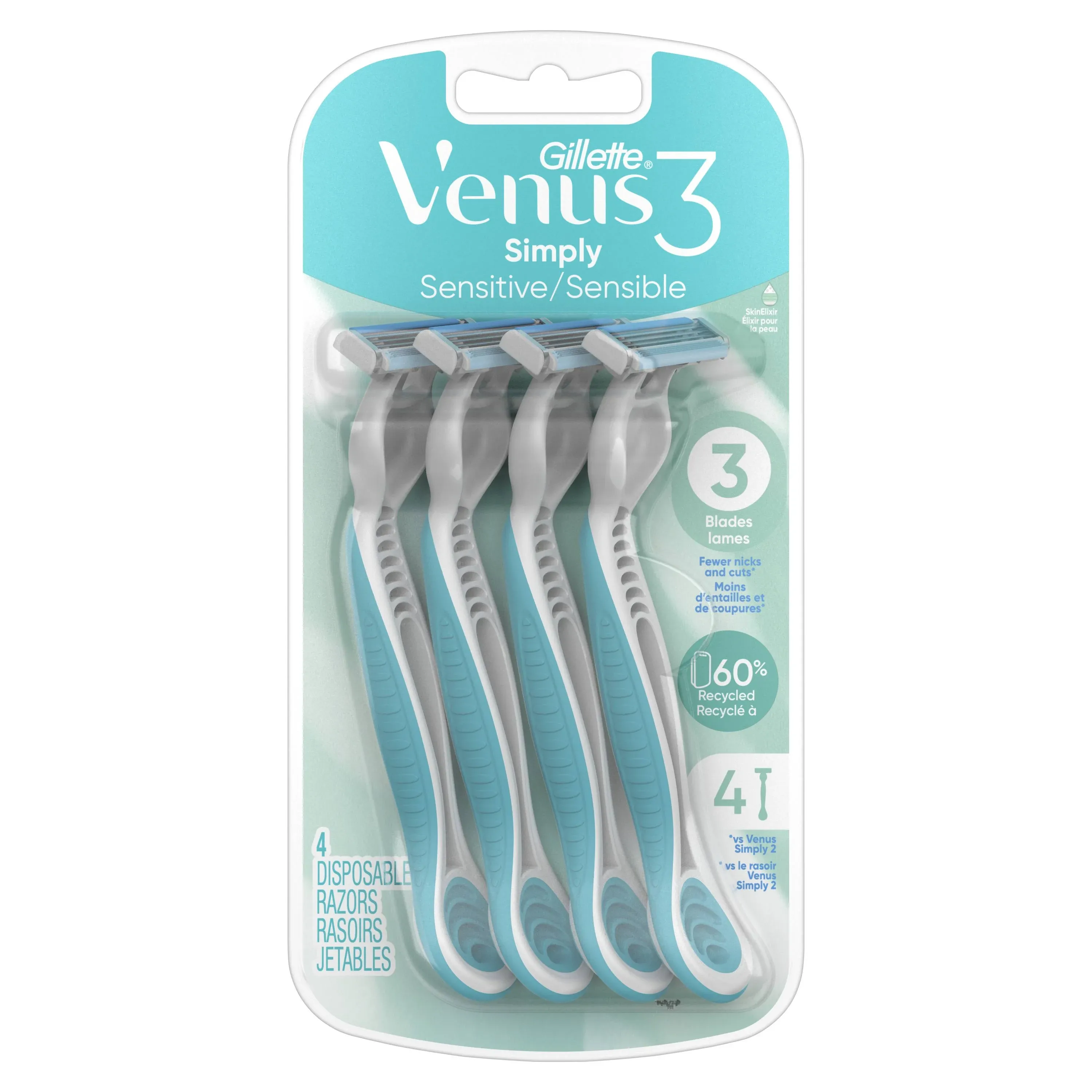 Gillette Venus Simply 3 Sensitive Disposable Razors