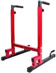 Home Gym Exercise Dip Stand Station Adjustable Height pull up bar push up stand