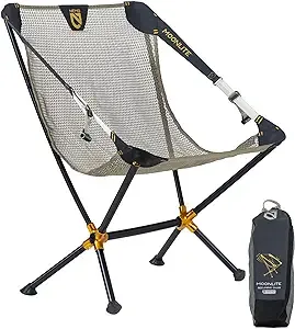 NEMO Moonlite Reclining Camp Chair | Portable Backpacking and Camping Chair with Adjustable and Foldable Options, Coriander