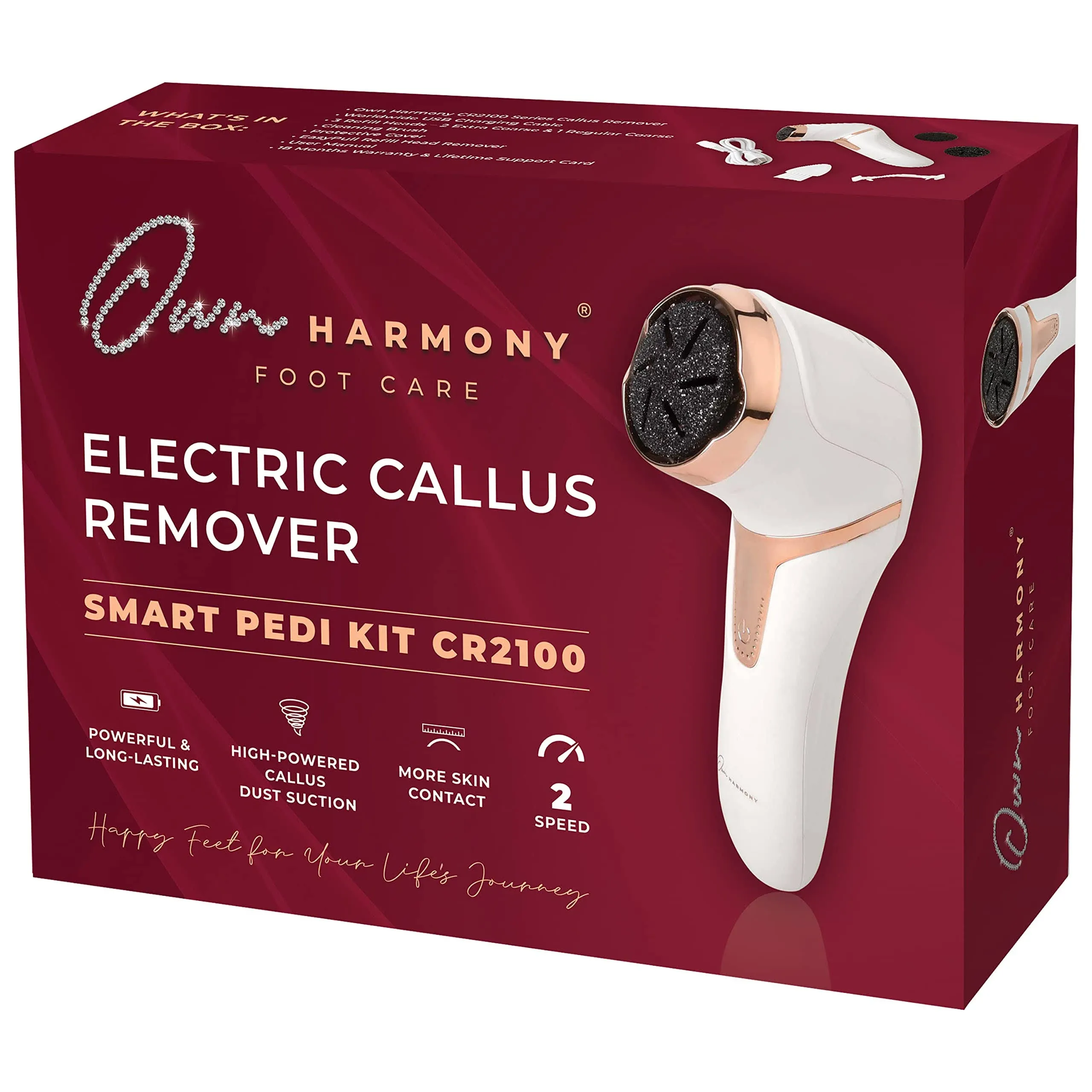 Own Harmony Professional Foot Care for Women: Rechargeable Callus Remover for ...