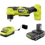 Ryobi PSBRA02K ONE+ HP 18V Brushless Cordless Compact 3/8 in. Right Angle Drill Kit with (1) 1.5 Ah Battery and 18V Charger