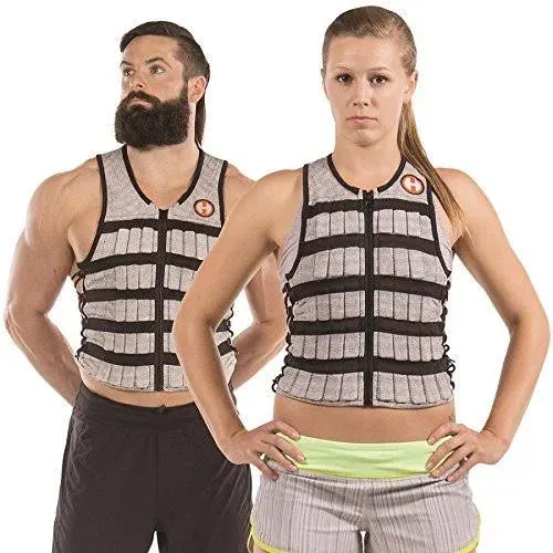 Hyperwear Hyper Vest PRO Weighted Vest Men and Weight Vest Women, Performance Stretch Wicking Fabric, Thin Adjustable Weighted Vest, Pre-loaded with Smallest Steel Weights for Weighted Vests