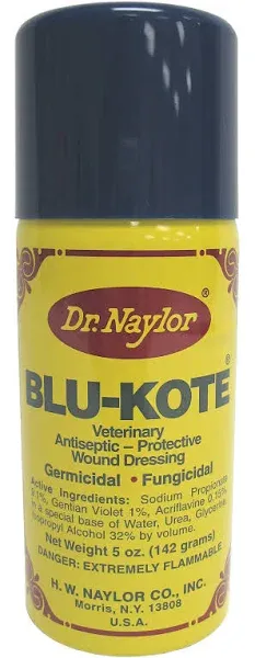 Blu-Kote 5oz spray Veterinary Antiseptic Germicidal Fungal Wound Dressing