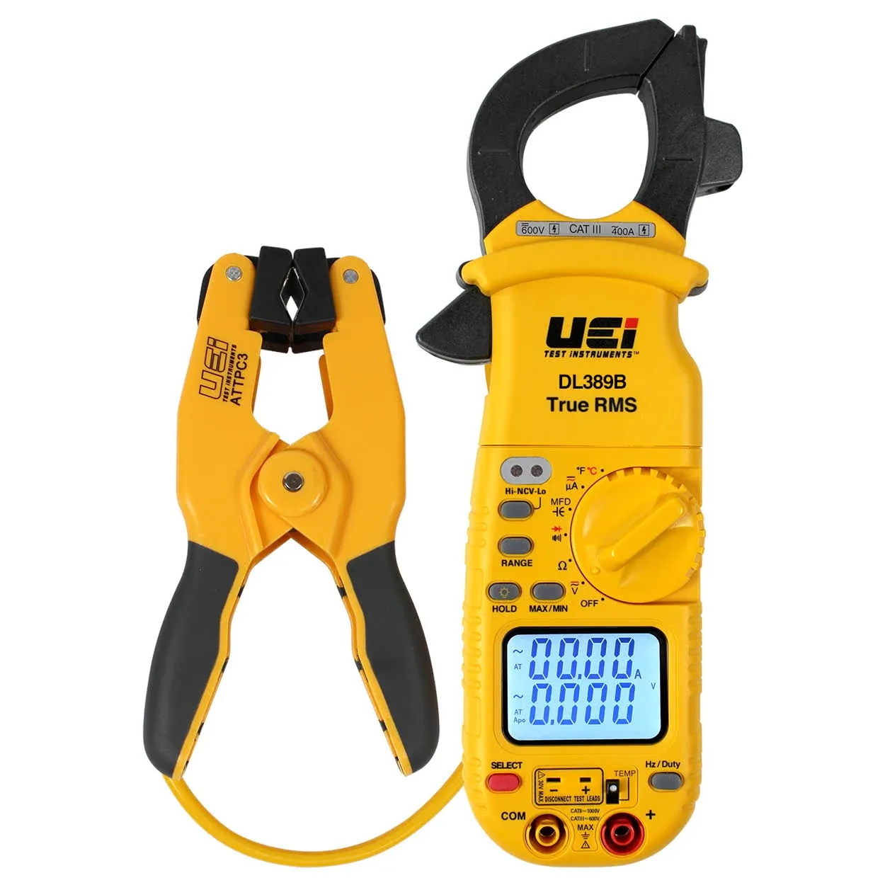 UEi DL389BCOMBO True RMS Clamp Meter DL389B and ATTPC3