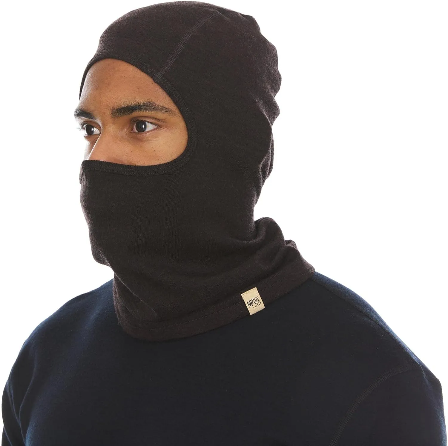 Minus33 Merino Wool Midweight - Balaclava 100% Merino Wool Dark Brown