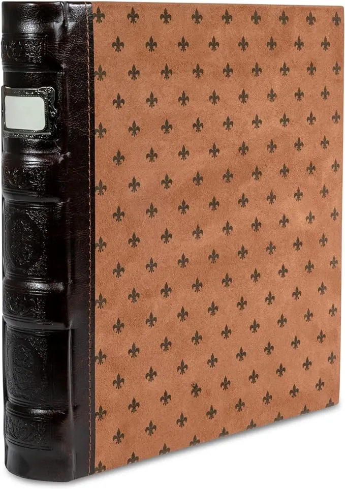 Bellagio-italia 3-Ring Binder - Stores Up to 250 Pages - D-Ring Is Perfect for Presentations, File Storage, and Trading Cards (Tuscany Chestnut 1